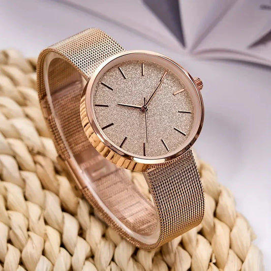 Women’s Shiny Quartz Timepiece – Sleek, Stylish, and Perfect for Every Occasion
