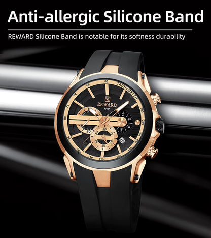 REWARD Men’s Luxury Sport Watch Stylish SAR.195 Offer