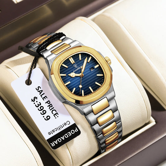 POEDAGAR Elegant Square Watch ⌚ | ساعة بواداغار النسائية المربعة – فخامة وأناقة في تصميم واحد