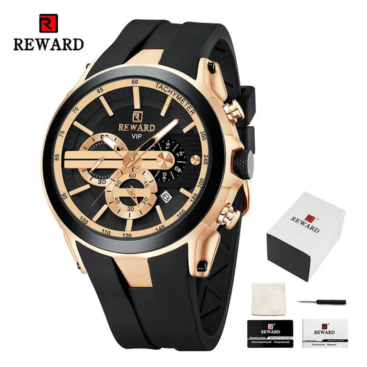 REWARD Men’s Luxury Sport Watch Stylish SAR.195 Offer