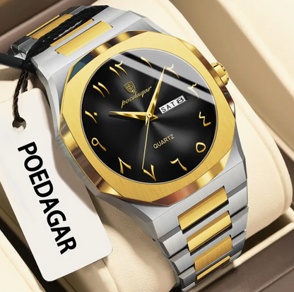 🕰️ POEDAGAR High-End Business Watch Luxury   ⌚ساعة بواداغار الفاخرة للأعمال | تصميم