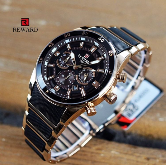 Reward VIP Men’s Luxury Chronograph Watch – Timeless Power & Prestige /ساعة ريوارد الفاخرة للرجال – قوة وأناقة خالدة