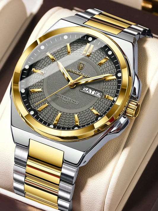 ⌚ Luxury Men’s Quartz Watch – Timeless Power on Your Wrist | ساعة رجالية فاخرة ⌚ أناقة تدوم عبر الزمن