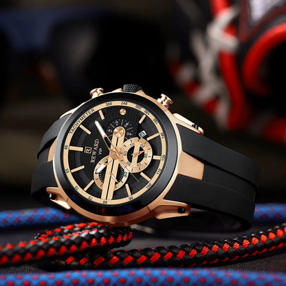 REWARD Men’s Luxury Sport Watch Stylish SAR.195 Offer